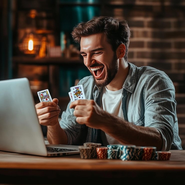 Dealer profesional di studio live salam 888 menyajikan Baccarat Tanpa Komisi dengan multiple camera angles